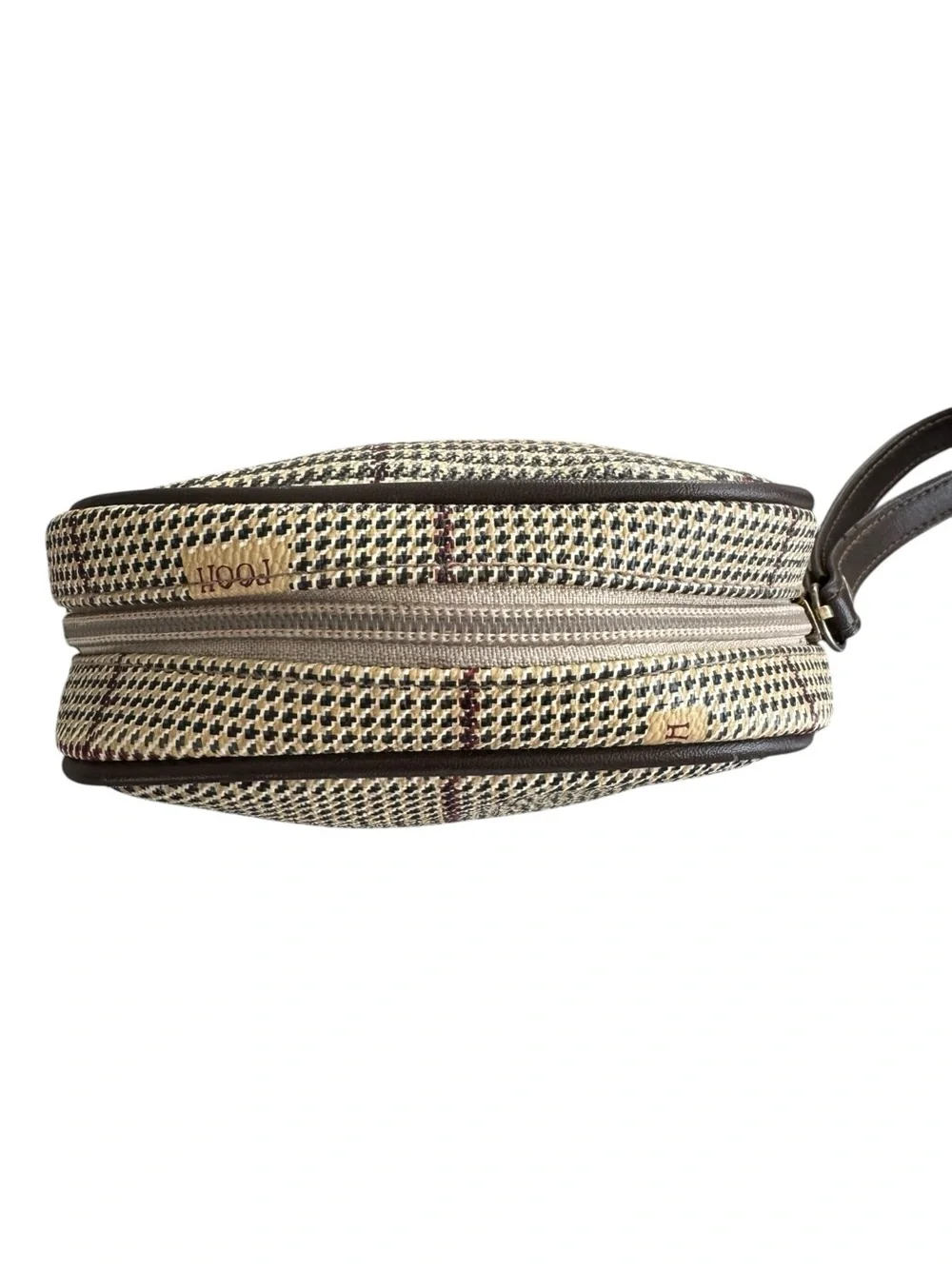 Disney Winnie the Pooh‎ Brown Plaid Cosmetic Wristlet Bag